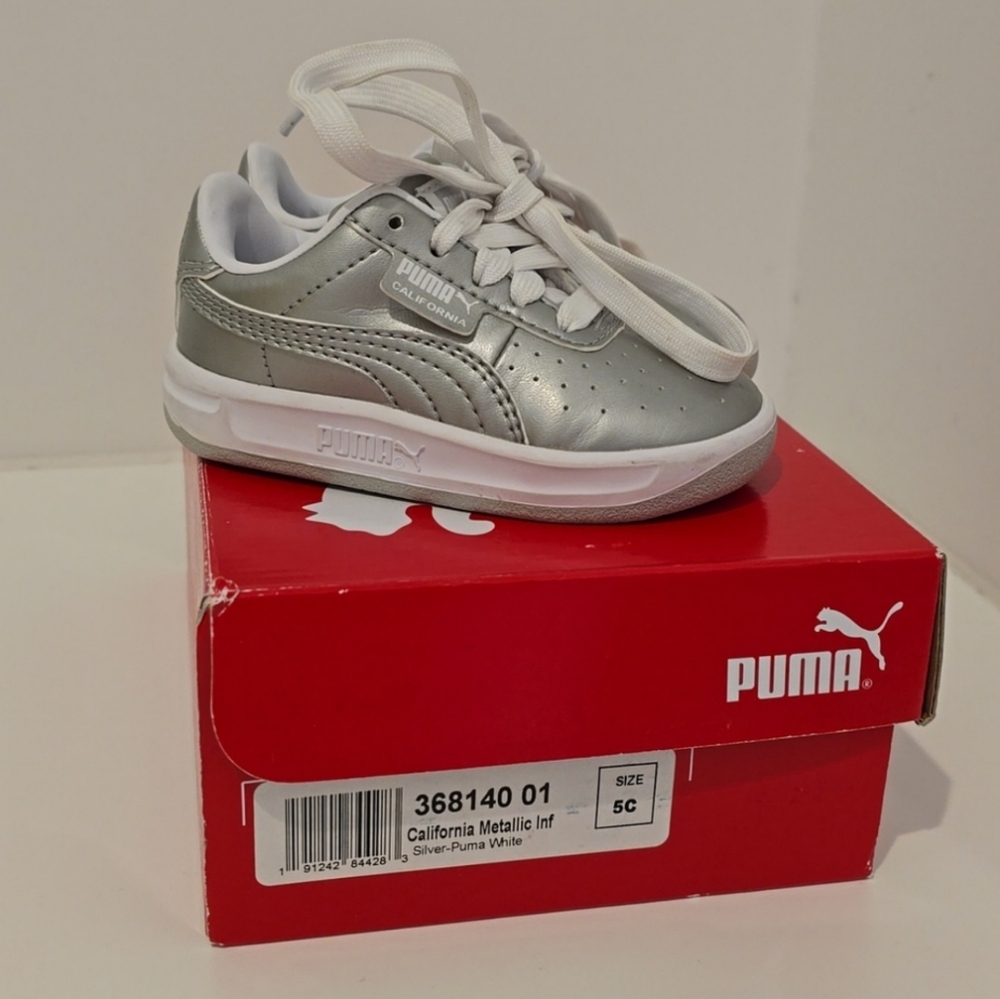 Puma Kids Sneakers Silver White